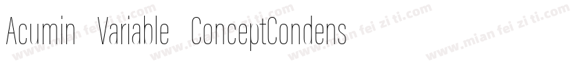 Acumin Variable ConceptCondensed Bl字体转换